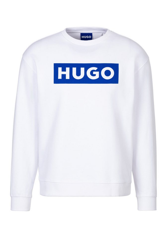 HUGO Blue Sweatshirt Classic Crew mit Frontprint, Relaxed Fit von HUGO Blue