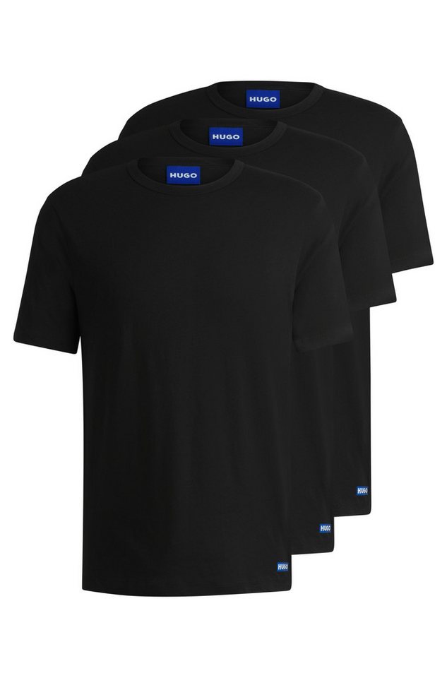 HUGO Blue T-Shirt BLUE3_Naolo (Packung, 2-tlg) mit kleinem Label am Saum von HUGO Blue