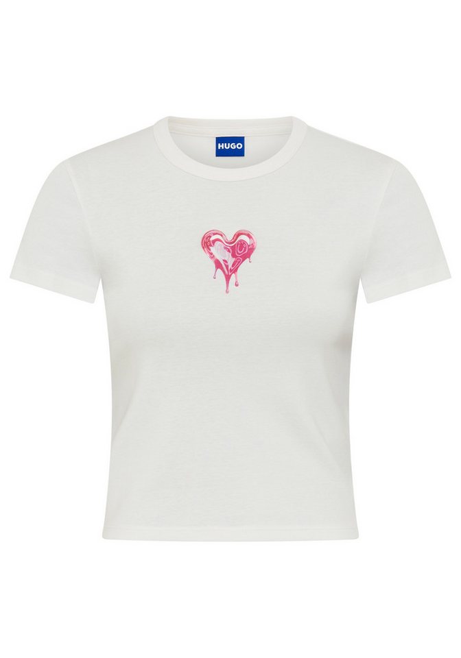 HUGO Blue T-Shirt Dever im Slim Fit, Rundhals von HUGO Blue