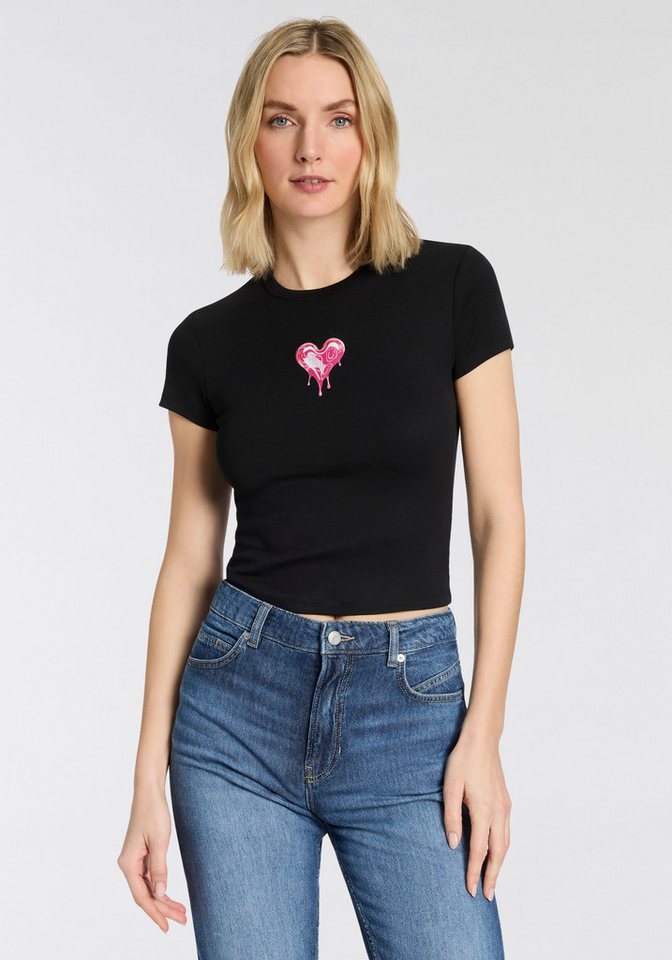 HUGO Blue T-Shirt Dever im Slim Fit, Rundhals von HUGO Blue