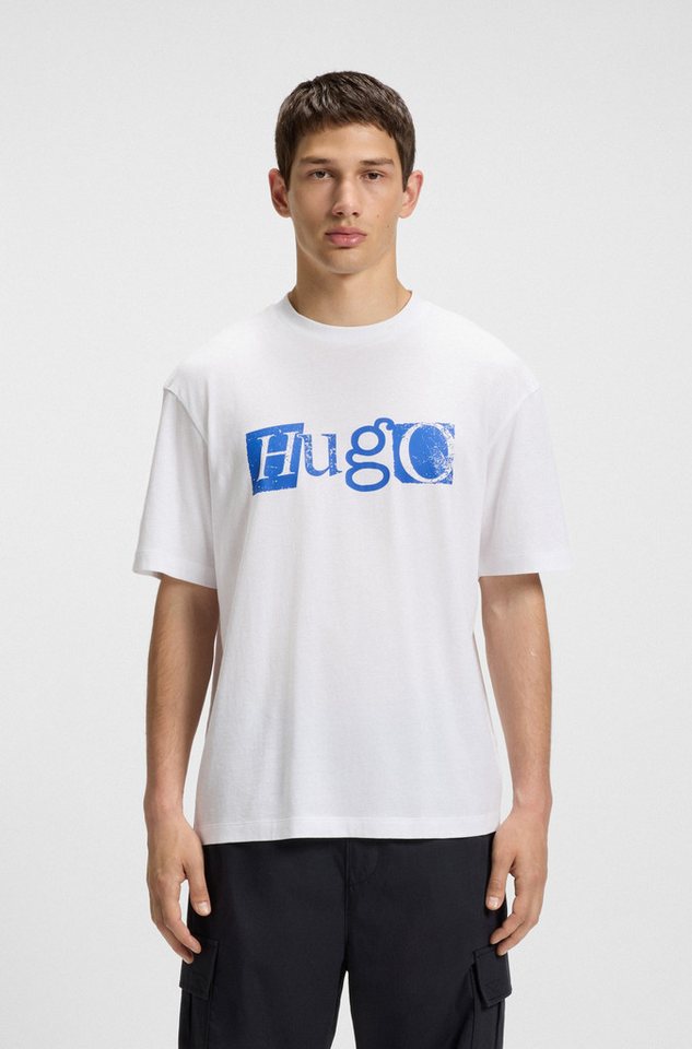 HUGO Blue T-Shirt Nugix mit grafischem Logo-Druck von HUGO Blue