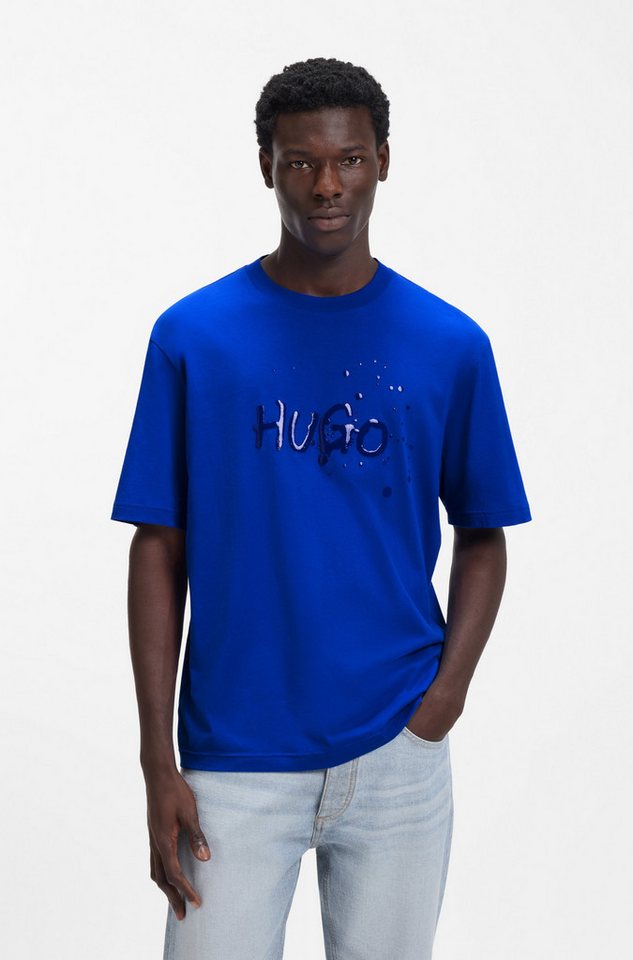 HUGO Blue T-Shirt Regular Fit, Hugo-Print von HUGO Blue