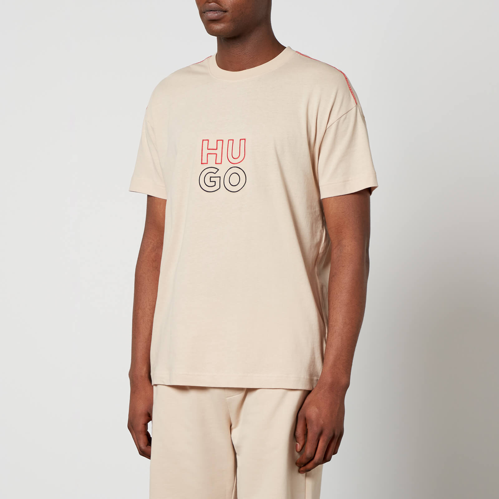 HUGO Bodywear Stacked Cotton T-Shirt - XL von HUGO Bodywear