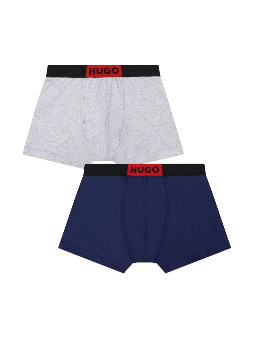 HUGO KIDS Boxershort-Set mit Logo-Bund - Blau von HUGO KIDS