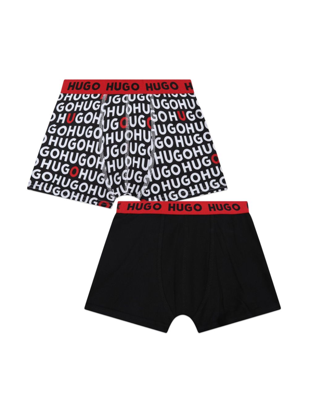 HUGO KIDS Boxershort-Set mit Logo-Bund - Schwarz von HUGO KIDS