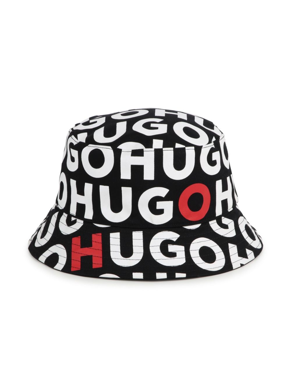 HUGO KIDS Fischerhut mit Logo-Print - Schwarz von HUGO KIDS