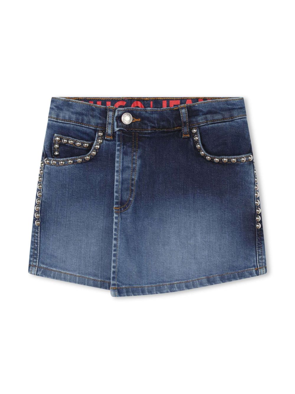 HUGO KIDS Jeans-Hosenrock mit Nietenverzierung - Blau von HUGO KIDS