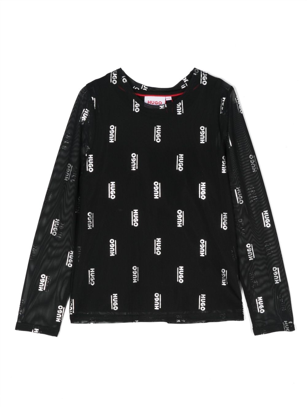 HUGO KIDS Sweatshirt mit Logo-Print - Schwarz von HUGO KIDS