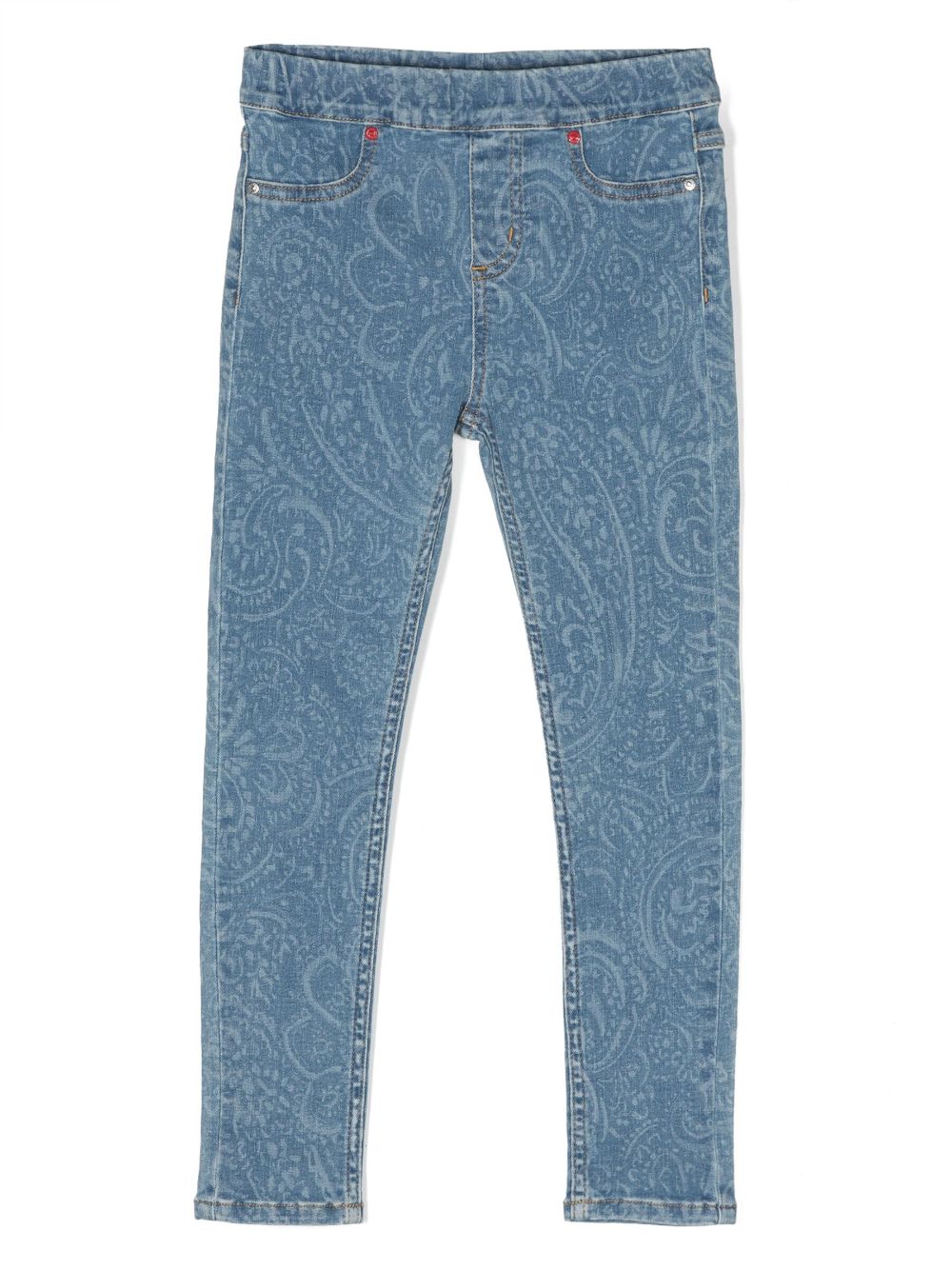 HUGO KIDS Skinny-Jeans mit Paisley-Print - Blau von HUGO KIDS