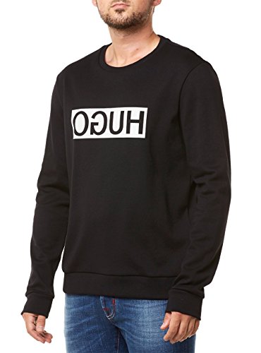 HUGO Herren Sweatshirt Dicago, Schwarz (Black 001), Small von HUGO