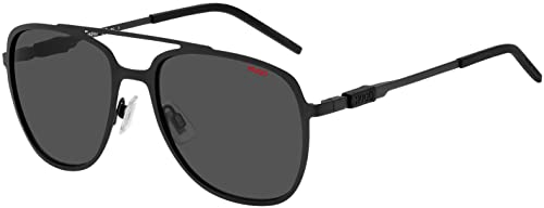 HUGO Unisex Hg 1100/s Sunglasses, 003/IR MATT Black, 56 von HUGO