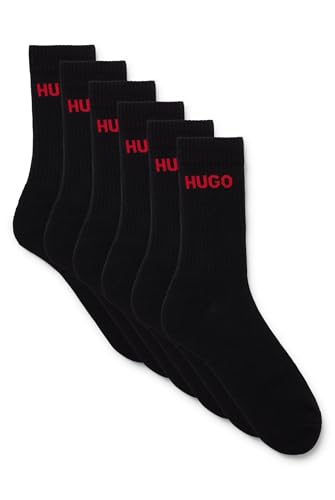 BOSS MEN 6P QS RIB LOGO CC Black1, 39-42 von HUGO