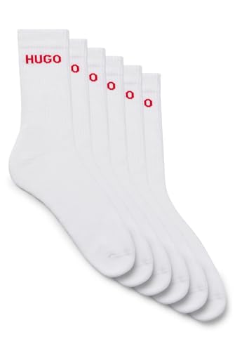 BOSS MEN 6P QS RIB LOGO CC White100, 39-42 von HUGO