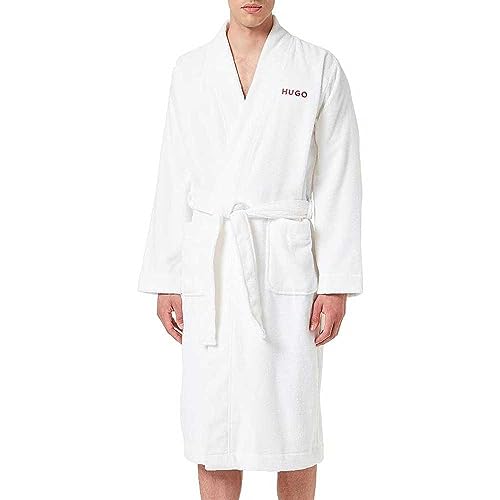 HUGO DRESSING GOWN Herren,White100, L von HUGO