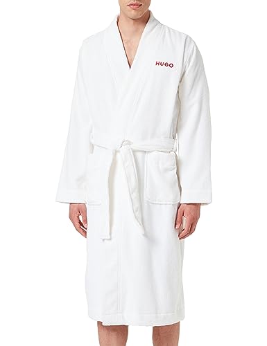 HUGO DRESSING GOWN Herren,White100, L von HUGO