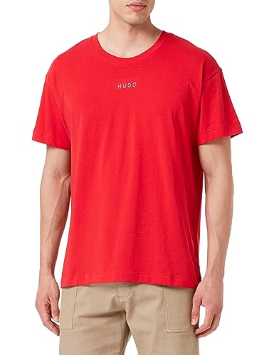 BOSS Men Linked T-Shirt Open Pink693, L von HUGO BOSS
