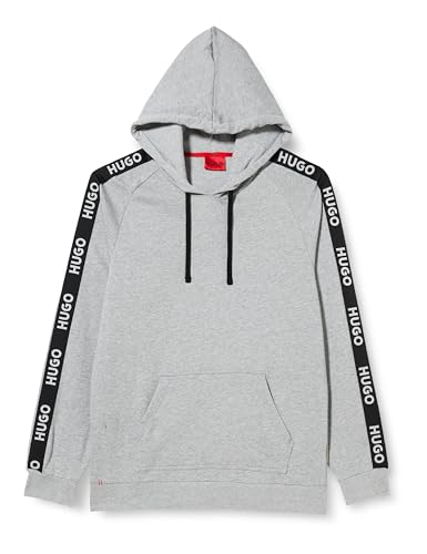 HUGO Herren Sporty Logo Hoodie Loungewear Sweatshirt, Mittelgrau35,L von HUGO