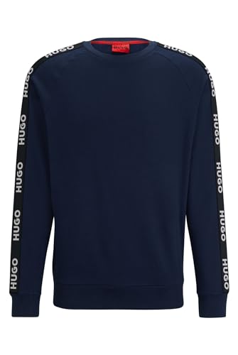 BOSS Men Sporty Logo Sweatsh Dark Blue405, L von HUGO