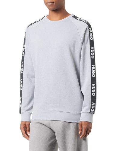 BOSS Men Sporty Logo Sweatsh Medium Grey35, XXL von HUGO