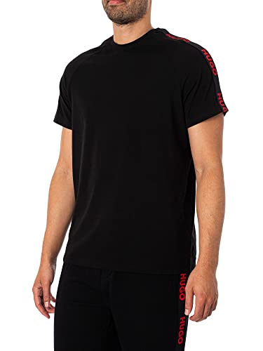 BOSS Men Sporty Logo T-Shirt Black1, L von HUGO