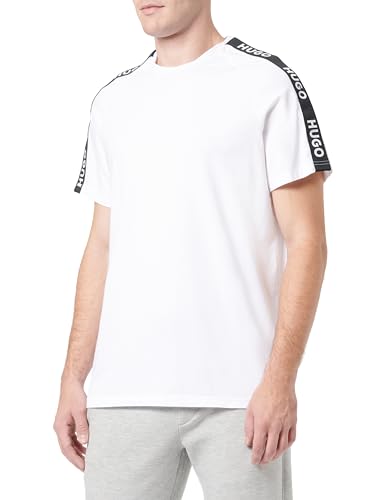 BOSS Men Sporty Logo T-Shirt White100, L von HUGO