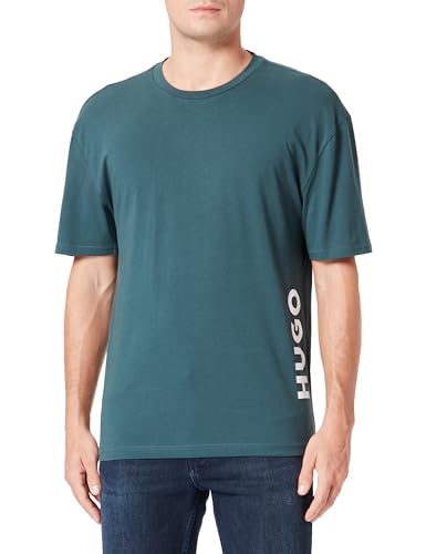 BOSS Men T-Shirt RN Relaxed Dark Green302, L von HUGO