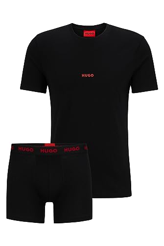 BOSS Men T-Shirt &Boxer Brief Black3, XL von HUGO