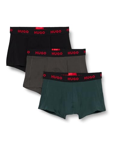 BOSS Men Trunk Triplet Pack Dark Green303, L von HUGO