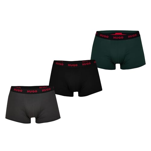 BOSS Men Trunk Triplet Pack Dark Green303, XS von HUGO