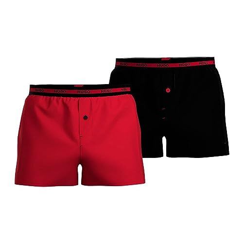 BOSS Men Woven Boxer TWINPACK Open Pink694, S von HUGO