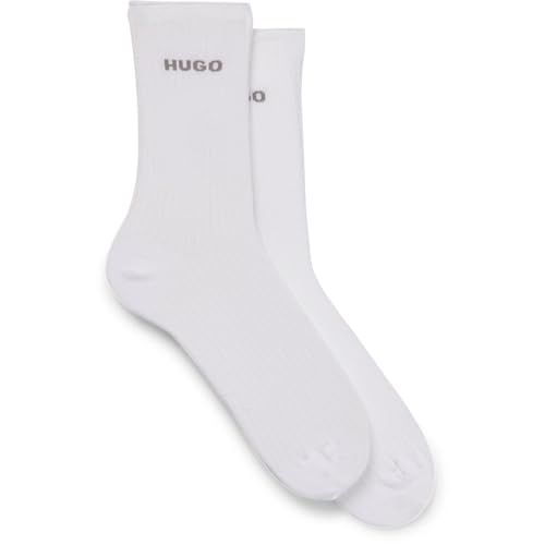 BOSS WOMEN 2P QS FINE RIB CC W White100, 35-38 von HUGO