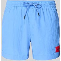 HUGO Badehose mit elastischem Bund Modell 'DOMINICA' in Hellblau, Größe XL von HUGO