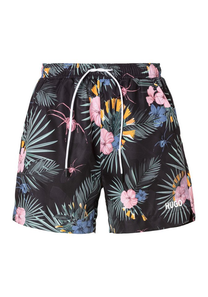 HUGO Badeshorts CALALA mit tropischen Muster von HUGO