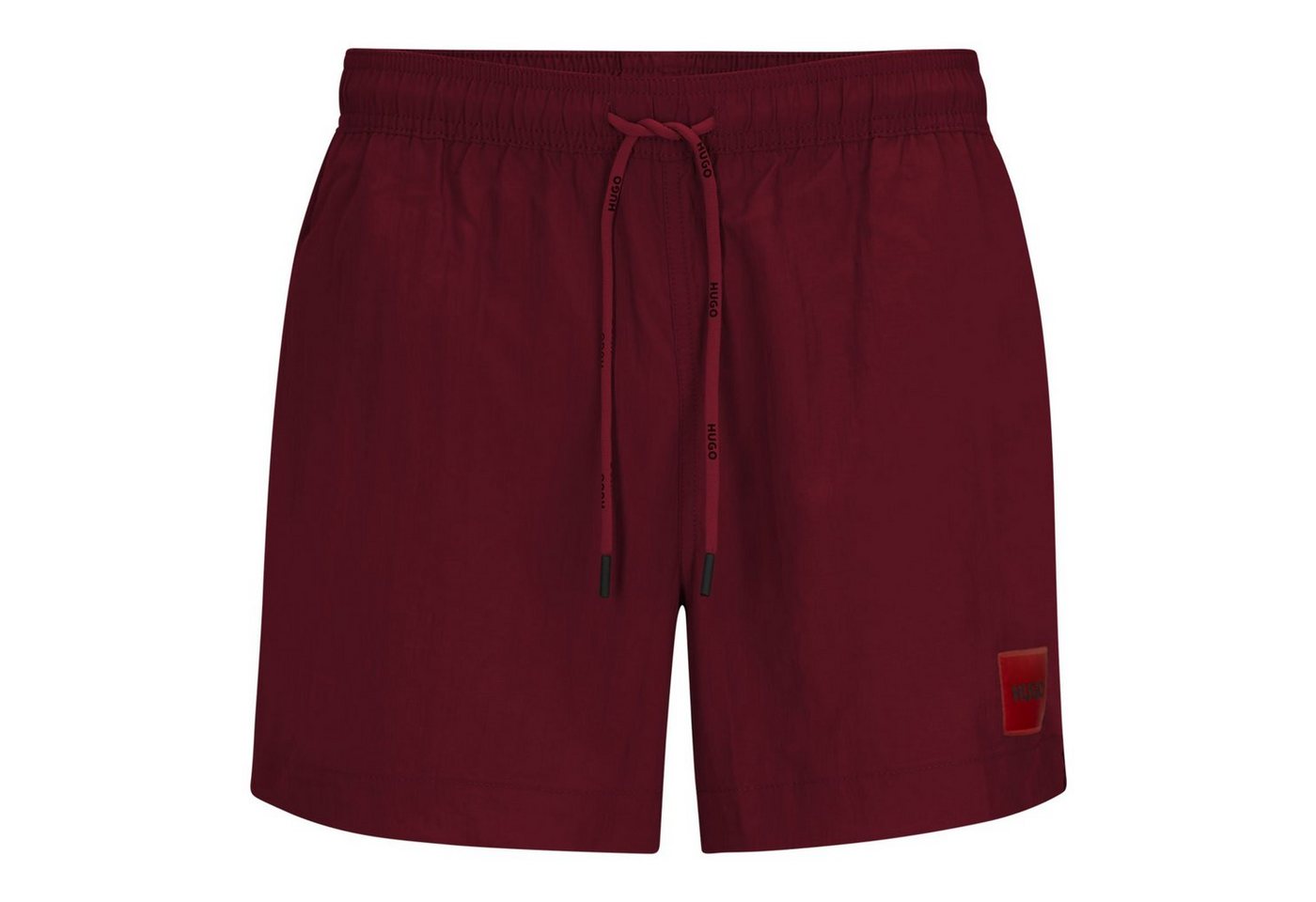 HUGO Badeshorts Dominica mit großem Marken-Patch am linken Bein von HUGO