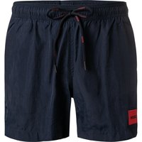 HUGO Herren Badeshorts blau Mikrofaser unifarben von HUGO