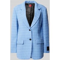 HUGO Blazer mit Strukturmuster Modell 'Areota' in Hellblau, Größe 36 HUGO Blazer mit Strukturmuster Modell 'Areota' in Hellblau, Größe 36 von HUGO