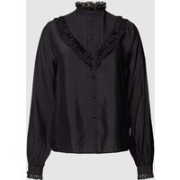 HUGO Bluse mit Stehkragen Modell 'Erallia' in Black, Größe 38 von HUGO