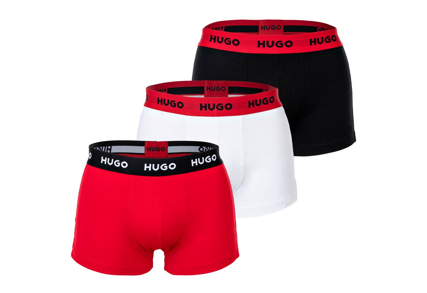 HUGO Boxer Herren Boxer Shorts, 3er Pack - Trunks Triplet von HUGO