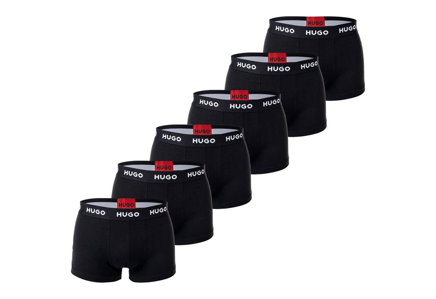 HUGO Boxer Herren Boxer Shorts, 6er Pack - Trunks Six Pack von HUGO