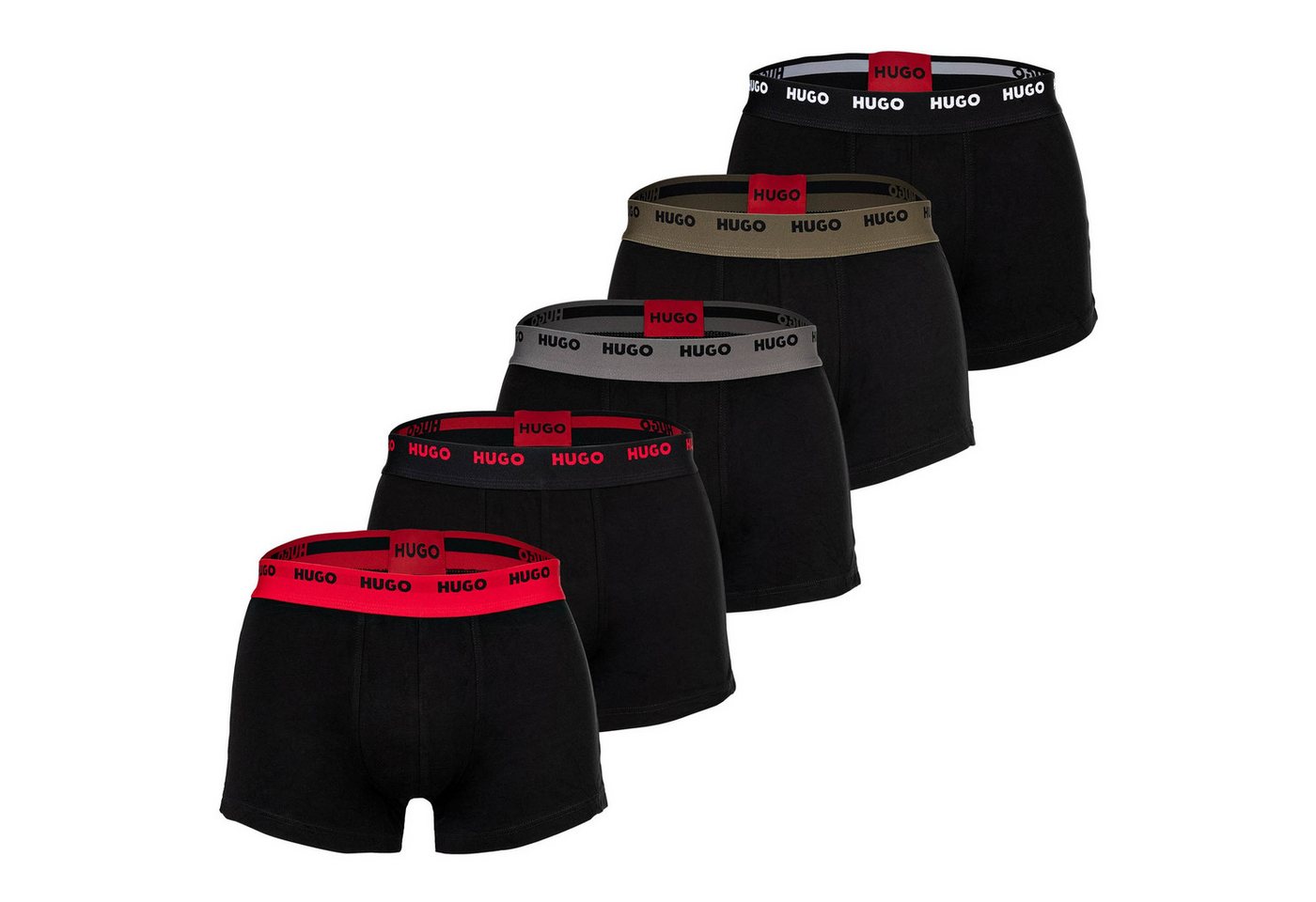 HUGO Boxer Herren Boxershort 5er Pack Baumwolle (Packung, 5er Pack) von HUGO
