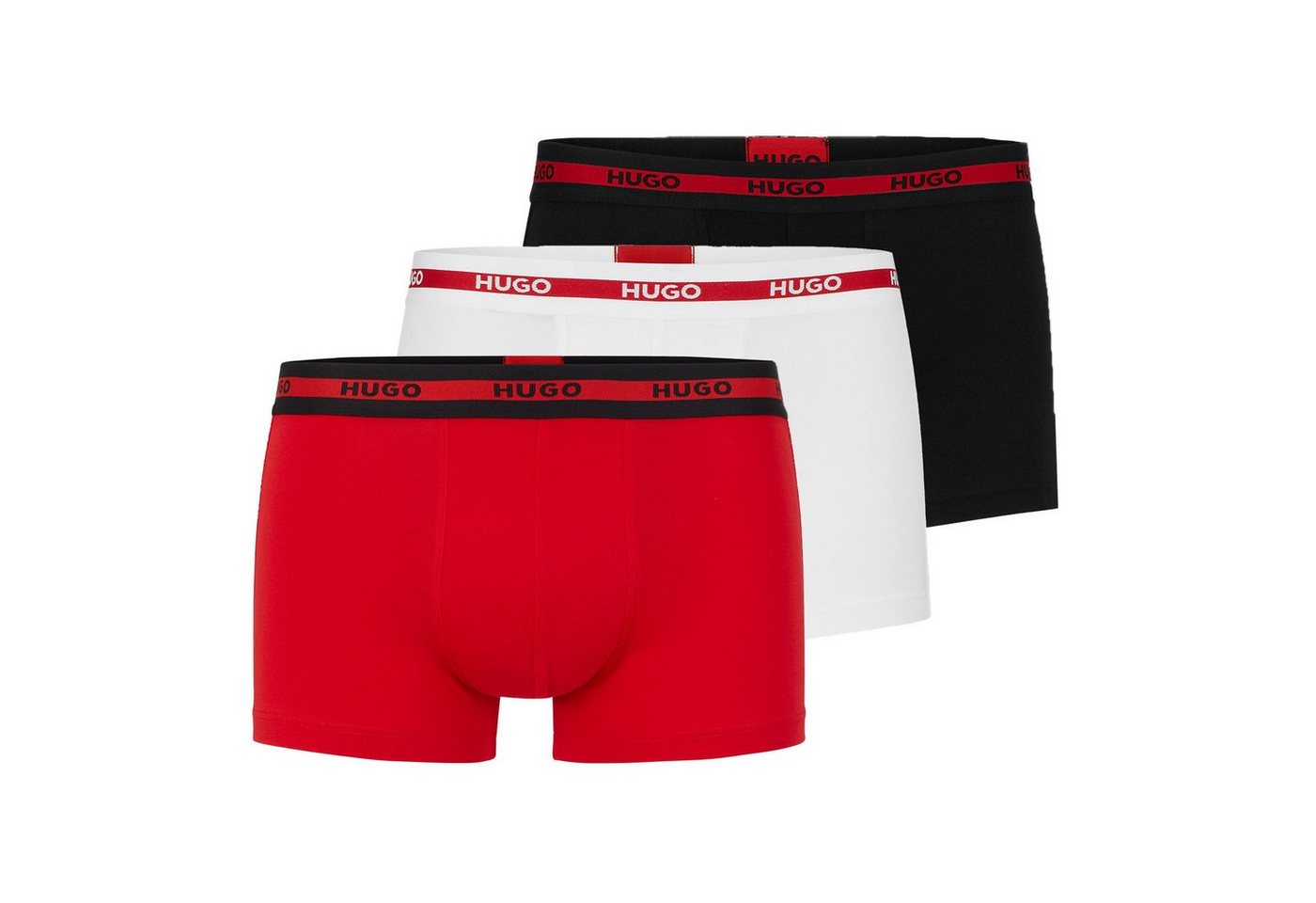 HUGO Boxer Herren Boxershorts, 3er Pack - TRUNK TRIPLET von HUGO