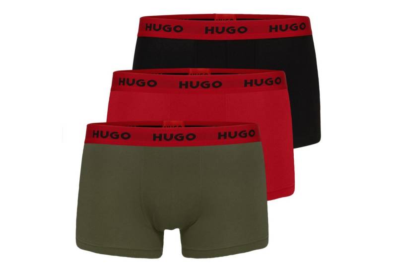 HUGO Boxer Trunk Triplet EOSP (3-St., 3er Set) mit umlaufendem Markenschriftzug am Bund von HUGO