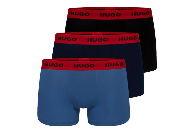 HUGO Boxer Trunk Triplet Pack (3-St., 3er Set) mit umlaufendem Markenschriftzug am Bund von HUGO