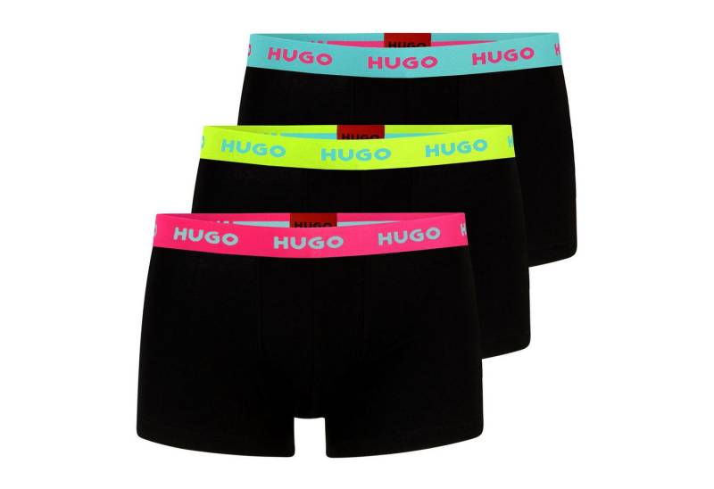 HUGO Boxer Trunk Triplet Pack (3-St., 3er Set) mit umlaufendem Markenschriftzug am Bund von HUGO