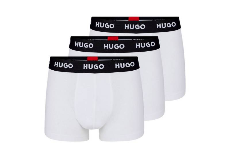 HUGO Boxer Trunk Triplet Pack (3-St., 3er Set) mit umlaufendem Markenschriftzug am Bund von HUGO