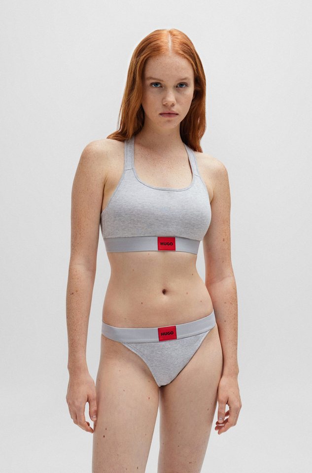 HUGO Bralette-BH BRALETTE PAD.RED LAB mit aufgesticktem HUGO BOSS Logo von HUGO