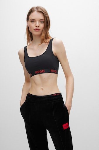 HUGO Bralette-BH BRALETTE SPORTY LOGO mit elastischem Bund von HUGO