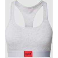 HUGO Bralette mit elastischem Logo-Bund in Hellgrau, Größe L von HUGO