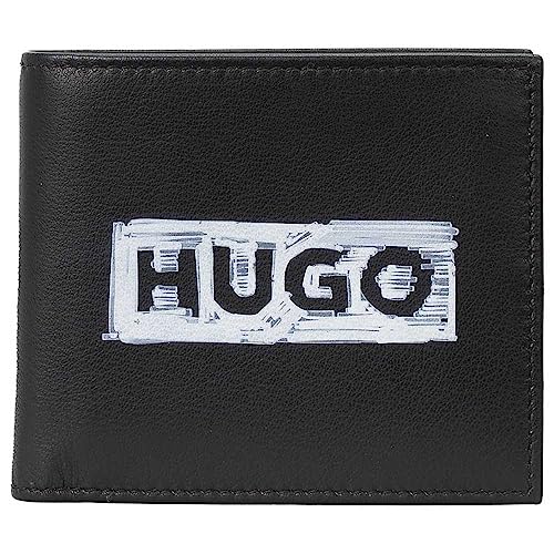 HUGO Brock_8 cc Herren Wallet, Black1 von HUGO