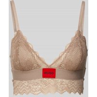 HUGO Bustier mit elastischem Bund Modell 'Red Label' in Taupe, Größe M von HUGO